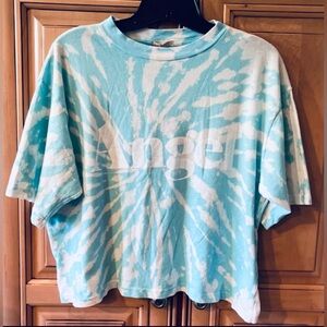 NWT Daydream Nation Custom Tie Dye Angel Crop Tee Shirt